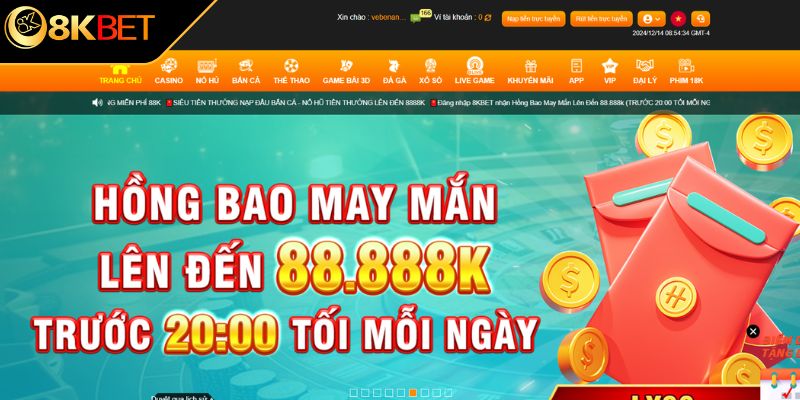 Lưu ý 8KBet com truy cập đường link